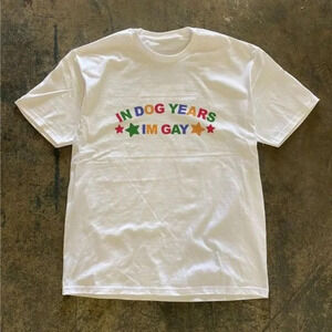 In Dog Years Im Gay Shirt Funny Meme Shirt Gay Shirt Lgbt Statement Tee